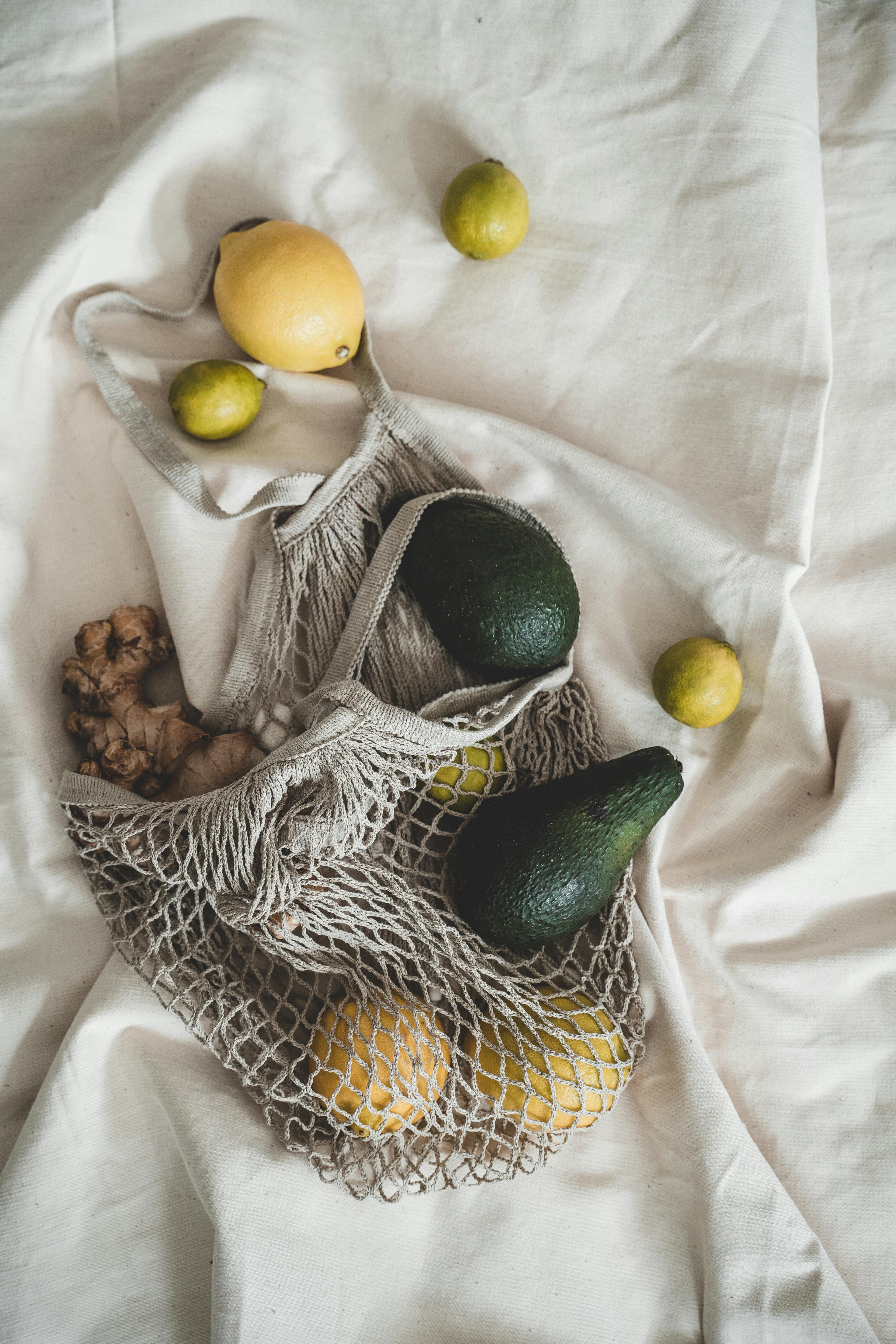 avocados in a sack